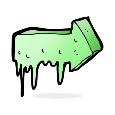 çizgi film sümüksü işaret oku