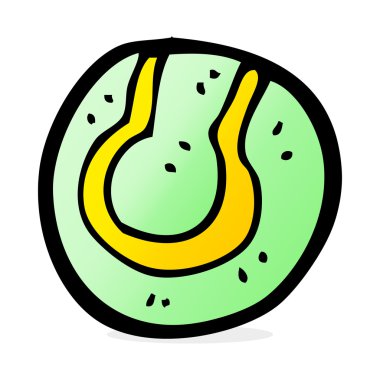 karikatür tenis topu