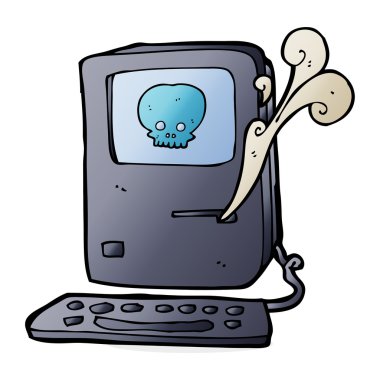 bilgisayar virüsü karikatür 