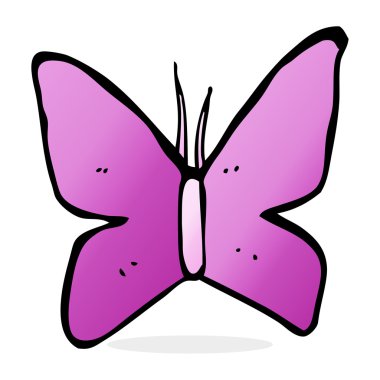 karikatür kelebek sembolü