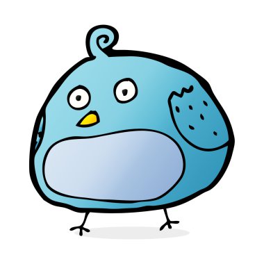 çizgi film şişman kuş