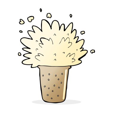 karikatür köpüklü bira