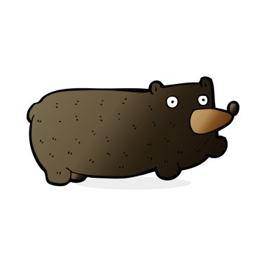 Komik çizgi film ayısı