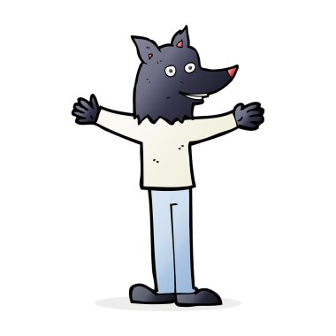 karikatür çizimi kurt adam