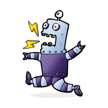 çizgi film korku içinde robot