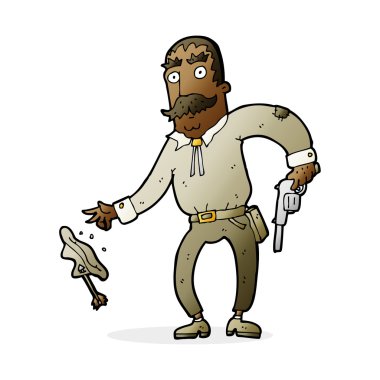 Vahşi batı kovboyu çizgi filmi.