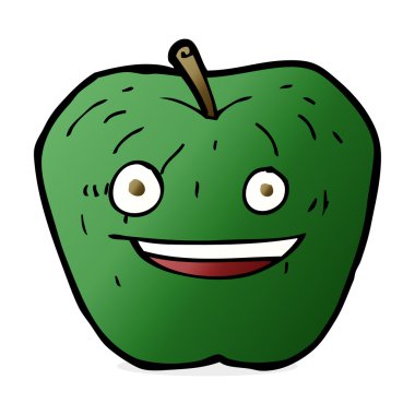 elma karikatür çizimi