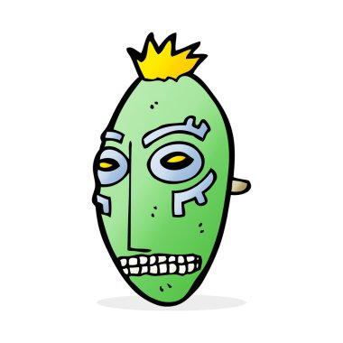 karikatür aşiret maskesi