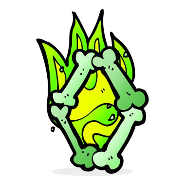 çizgi film cadılar bayramı kemik numarası