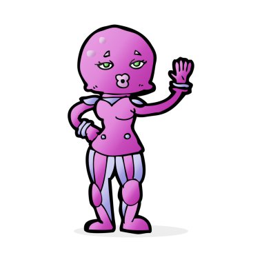 çizgi film kadın astronot