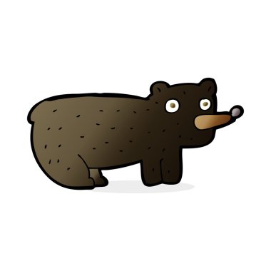 Komik çizgi film kara ayı.