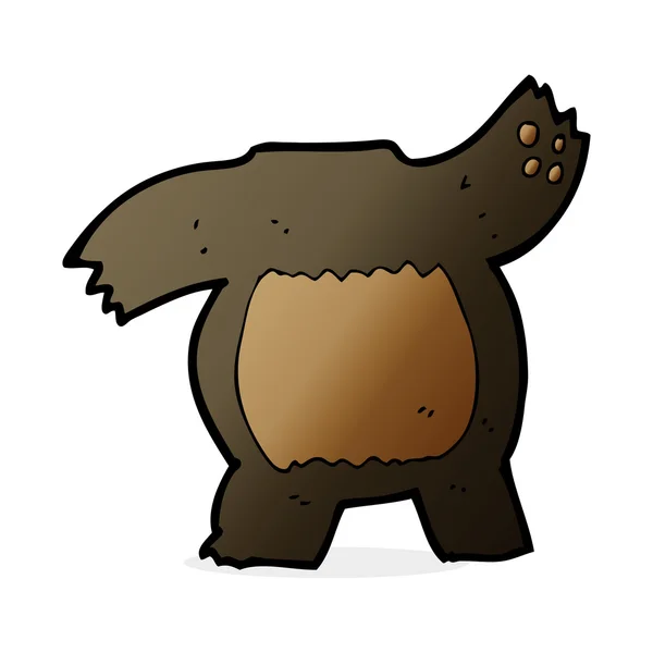 Desenho animado corpo urso preto (misturar e combinar ou adicionar próprias fotos ) — Vetor de Stock