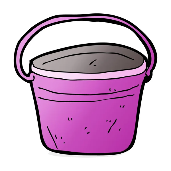 Kreslený obrázek plechový kbelík — Stockový vektor