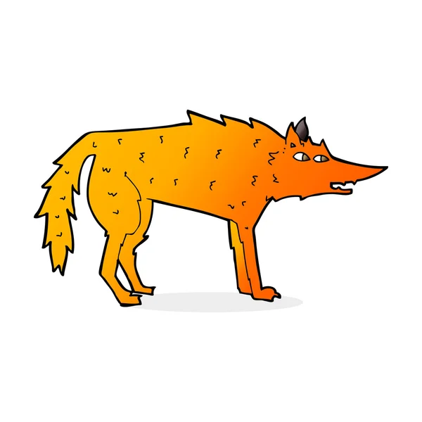Zeichentrickillustration des Fuchses — Stockvektor