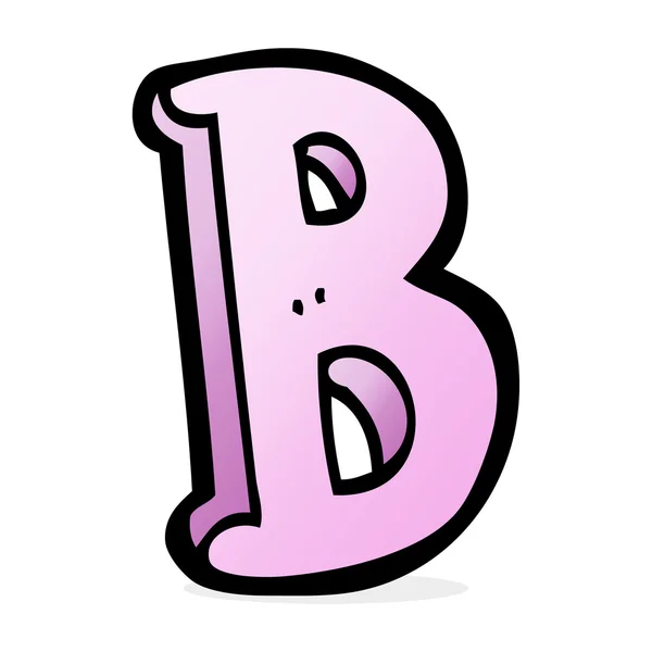 Cartoon bokstaven b — Stock vektor