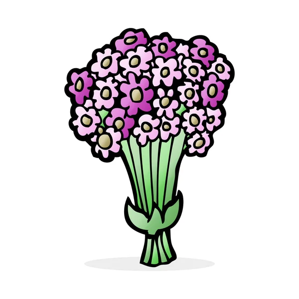 Ilustración de dibujos animados de flores — Vector de stock