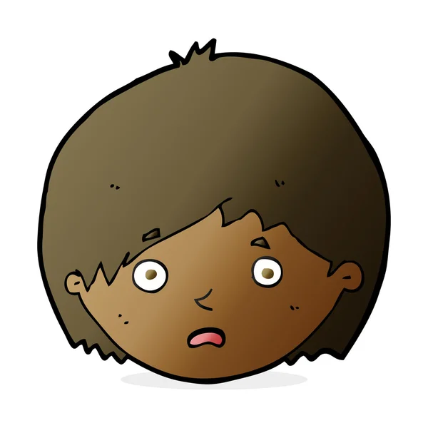 Nešťastný chlapec Cartoon — Stockový vektor