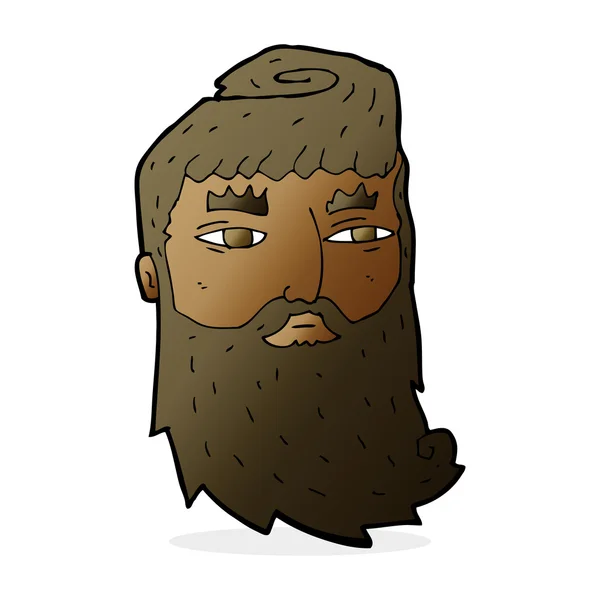 Hombre barbudo de dibujos animados — Vector de stock