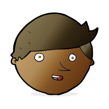 karikatür mutlu yüz