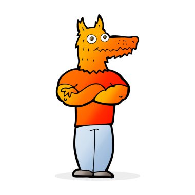 karikatür fox adam