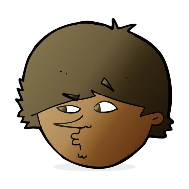 karikatür şüpheli adam