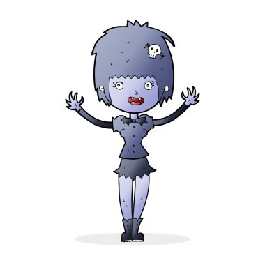 karikatür vampir kız