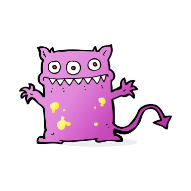 küçük canavar cartoon