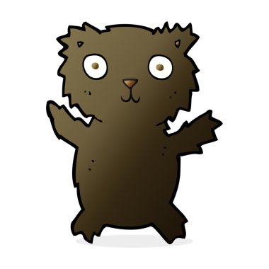 çizgi film siyah ayı