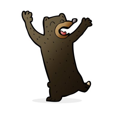 çizgi film siyah ayı