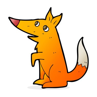 karikatür tilki yavrusu