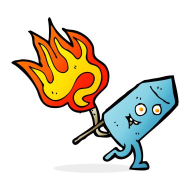 çizgi film komik havai fişek karakteri