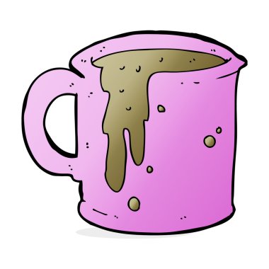 çizgi film kahve fincanı.