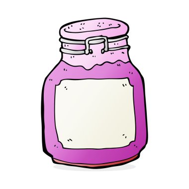 karikatür mutfak kavanozu