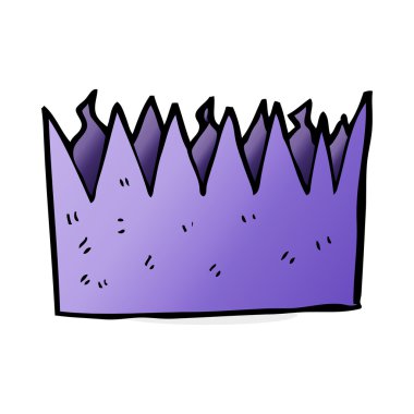 karikatür kağıt taç