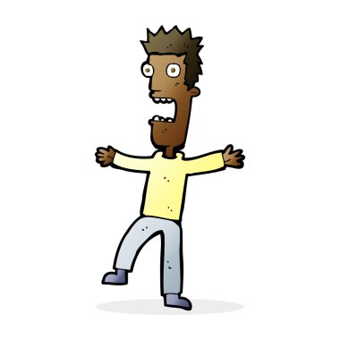 dehşete adam çizgi film