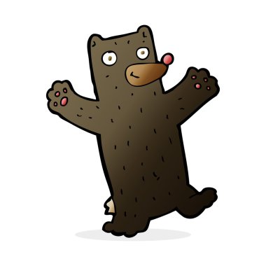 çizgi film siyah ayı