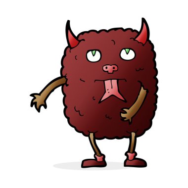 komik karikatür canavar