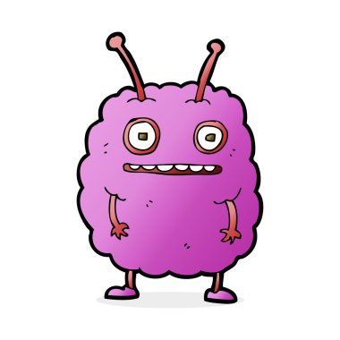 Çizgi film komik uzaylı canavar