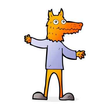 karikatür fox adam