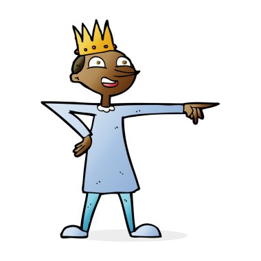 karikatür işaret eden Prens