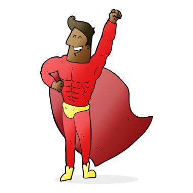 süper kahraman karikatür çizimi