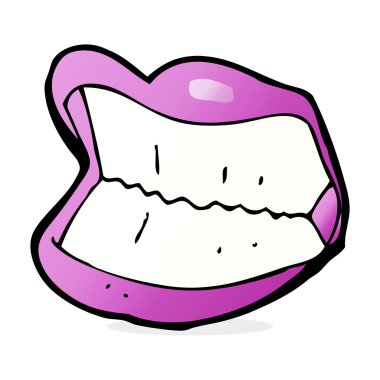 karikatür sırıtan ağız