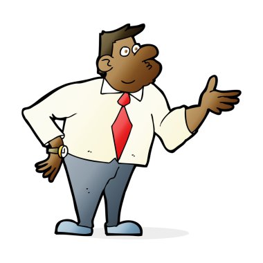 karikatür işadamı soran soru