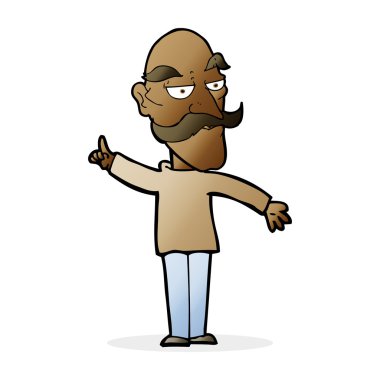 çizgi film yaşlı adam hikaye anlatıyor.