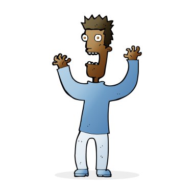 dehşete adam çizgi film