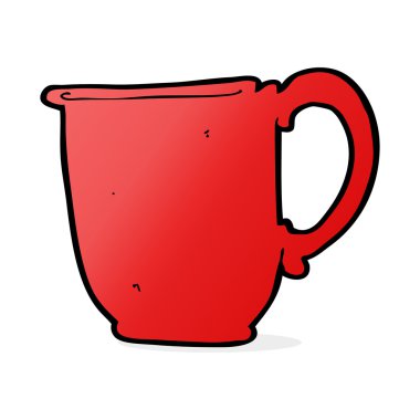 Kupa karikatür çizimi