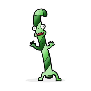 Çizgi film dansı Noel şeker kamışı