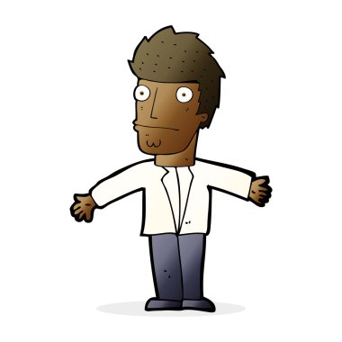 şaşkın adam çizgi film