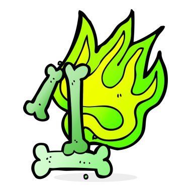 çizgi film cadılar bayramı kemik numarası