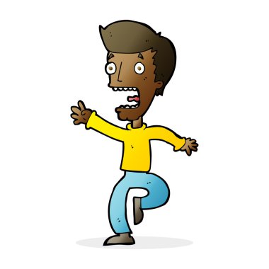 dehşete adam çizgi film